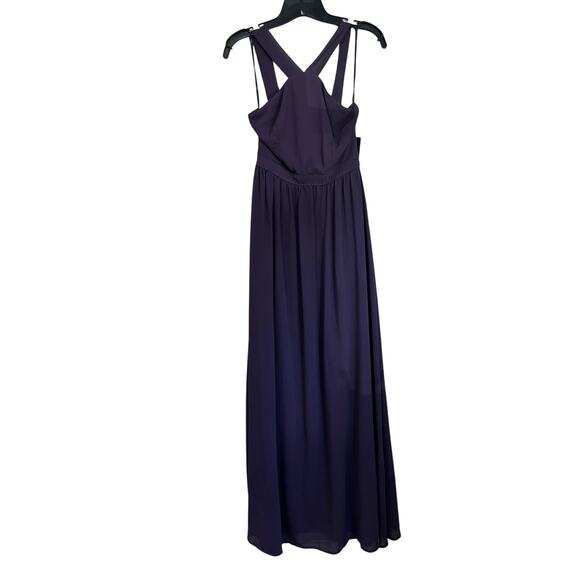 Lulus Purple Chiffon Maxi Dress Formal Evening Gown Bridesmaid Prom NWT Sz S - Picture 1 of 6
